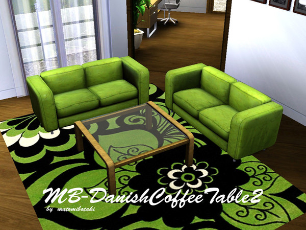 Sims 3 — MB-DanishCoffeeTable2 by matomibotaki — MB-DanishCoffeeTable2, a modern new 2x2 bigger mesh with 7 slots,