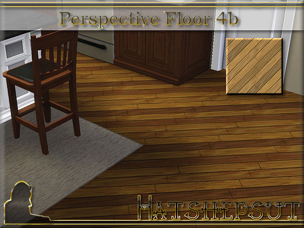 Sims 3 — Perspective Floor 4b by hatshepsut — Attractive wood floor pattern