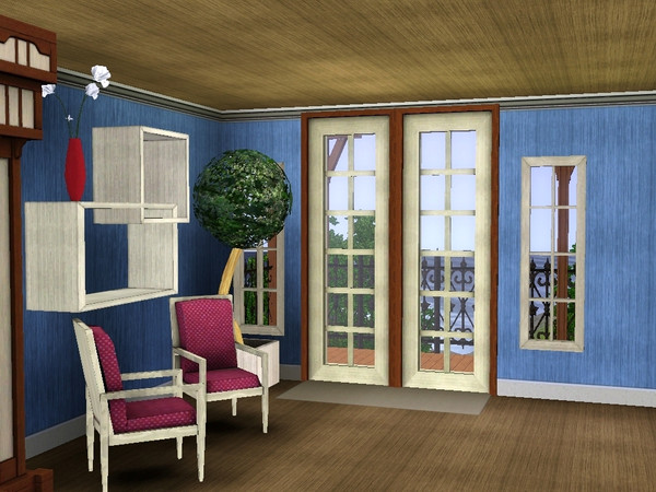 Sims 3 — Urban Loft Pattern Set - Vertical Wood 2 by lilliebou — Vertical wood pattern, one recolorable channel