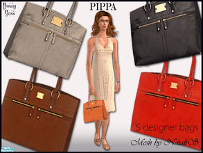 Sims 2 — Pippa by BunnyTSR — Five designer handbags inspired by the Pippa bag by Modalu. This simple, graceful style is