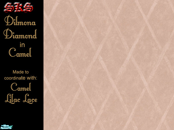 Sims 2 — Dimona Diamonds - Camel by 71robert13 — Luxuriously subtle bamboo lattice carpeting. Coordinate match with Lilac
