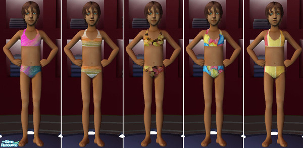 Sims 2 — Bikini Swimsuits for Girls by lifedancer2 — Enjoy!