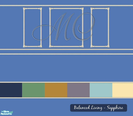 Sims 2 — Balanced Living - Sapphire Set by mistresscris — Created by MistressCris.