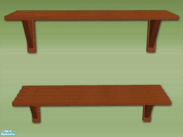 Sims 2 — Garden Shed Wall Shelves - Mesh by Shakeshaft — Part of a new mesh set to create a Garden Potting Shed for your