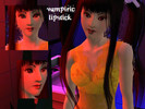 Sims 3 — Vampiric Lipstick by Foxial — Lipstick with dark edges around the glossy center part. Works well with vampires