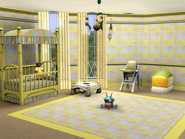 Sims 3 — marcorse_patches pattern by marcorse — A smple patchwork pattern in yellow tonings - equally at home in the