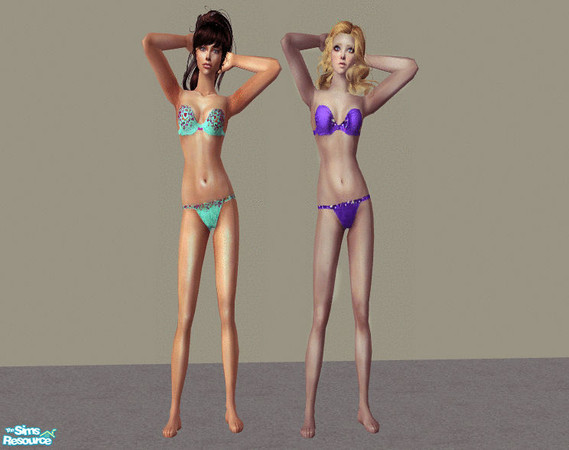 Sims 2 — Jeweled Bikinis for Women by lifedancer2 — Enjoy!