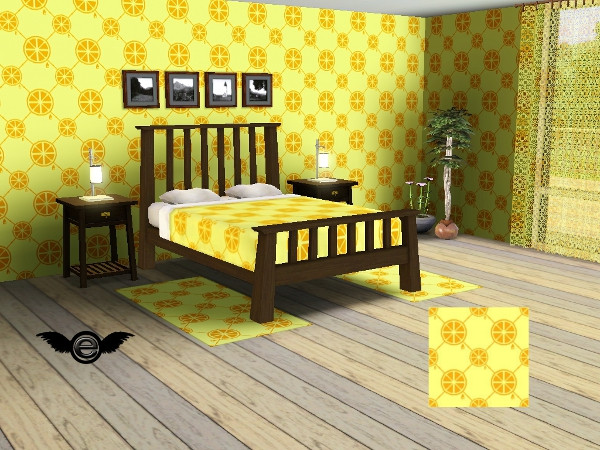 Sims 3 — Country Pattern Set yellow - citrus by engelchen1202 — Country Pattern Set yellow - citrus made by
