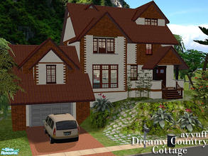 Sims 2 — Dreamy Country Cottage by ayyuff — 3x3 medium lot 