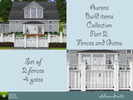 Sims 3 — Aurora Build items Collection Part 2 by Alxandra78 — Part 2 of Aurora Build items Collection offers 2 new fences
