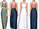 Sims 3 — Bebel Dress by julianafraga29 — Long Dress for your sims - Adult/YA female - 4 Recolorable areas - EA mesh - EA