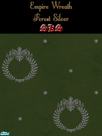 Sims 2 — Silver Empire Wreath Carpeting Set - Forest by 71robert13 — Silver Laural leaf wreath carpeting to coordinate