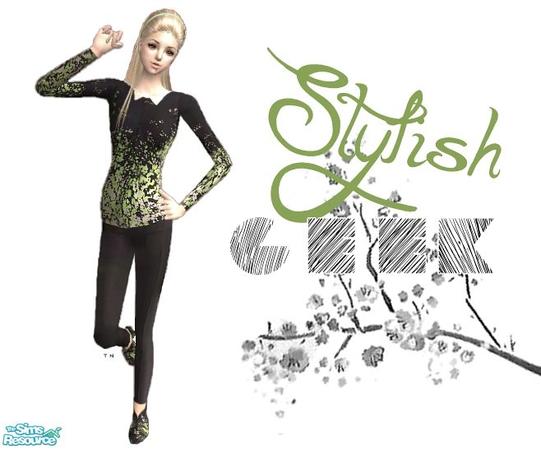 Sims 2 — Stylish Geek by terraNATURii — If mesh or item isn\'t working for your sims 2 game, then please let me know!