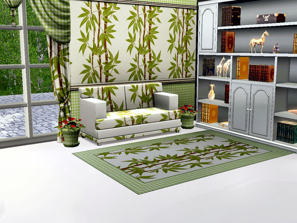 Sims 3 — marcorse_bamboo light pattern by marcorse — A light and airy bamboo pattern, featuring stalks and leaves in