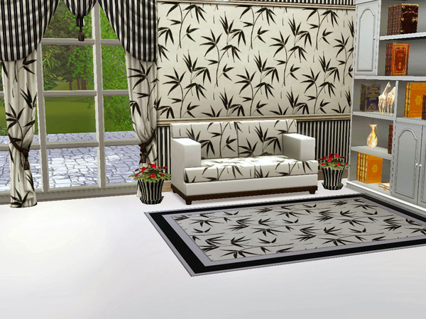 Sims 3 — marcorse_black bamboo pattern by marcorse — Still on a bamboo theme, thise time silhouettes of the delicate