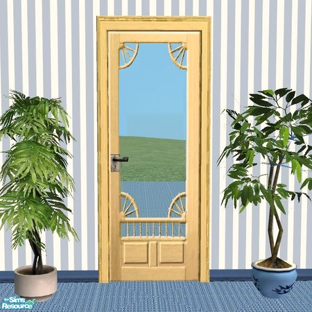 Sims 2 — Golden Screen Doors - 5 by Raveena — Part of the \'Golden Screen Doors\' set. You need BitzyBus\'s mesh file for
