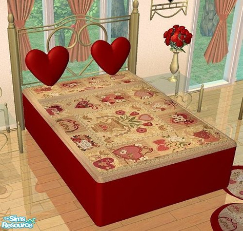 Sims 2 — Valentin Bedroom - Bed by marilu — 