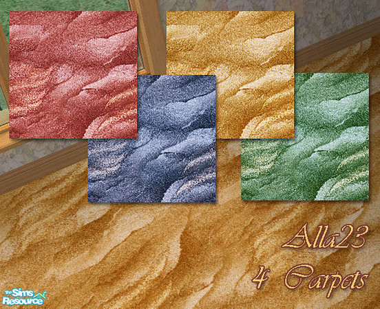 Sims 2 — Carpet set by Semitone — Carpet - 4 colors