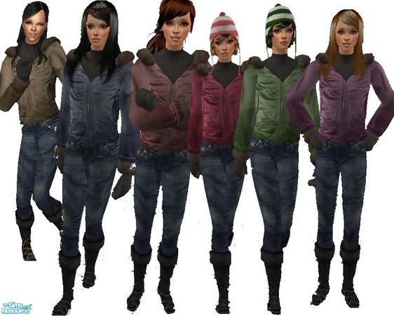 Sims 2 — Winter cololection by archys creations — EVERYDAY AND OUTWEAR for your females 