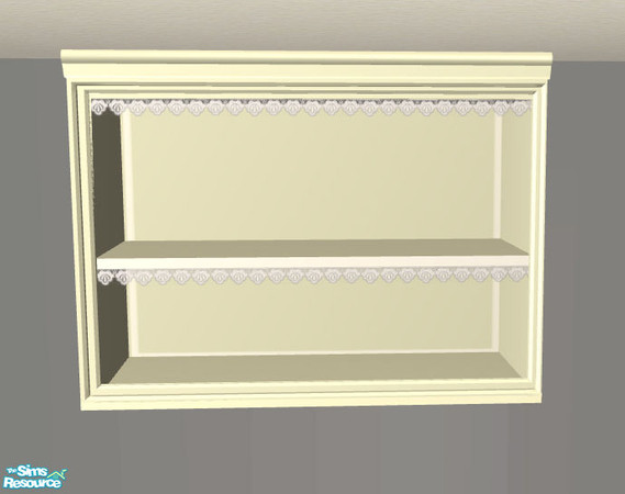 Sims 2 — PB Kitchen Recolor cream - Cupboard Shelf by ShinoKCR — Updated on Nov. 08 2008 - Textur for New Mesh with Slots