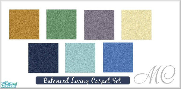 Sims 2 — Balanced Living Carpet Set by mistresscris — Created by MistressCris.
