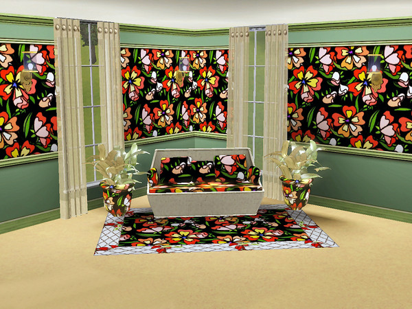 Sims 3 — marcorse_butterfly bush pattern by marcorse — More beautiful bright things - the flowers of this bush are said