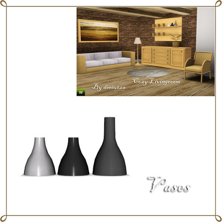 Sims 3 — Cozy Livingroom Vases by deeiutza — By deeiutza @TSR