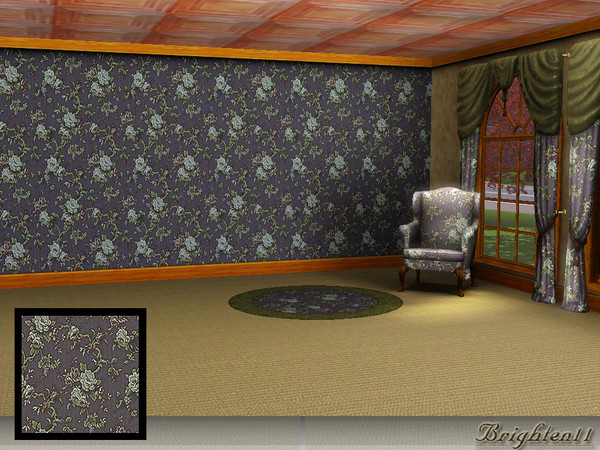 Sims 3 — BR11 Rose Vine by Brighten11 — Rose Vine - Brighten11 A new floral pattern from Brighten11. Works nicely with