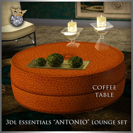 Sims 3 — 3DL Imperio Sim Antonio Lounge Coffee Table by eddielle — 3DL Imperio Sim Antonio lounge ottoman coffee table.