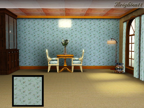 Sims 3 — BR11 Wispy Roses by Brighten11 — Wispy Roses - A new floral pattern from Brighten11. Works nicely with walls,