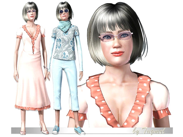 Sims 3 — Female ModeL-32 [Elder]  by TugmeL — *Please find below (Additional Notes) the list of all custom content used
