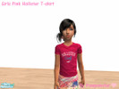 Sims 2 — Pink Hollister T-shirt by Pompomstar — Pink hollister t-shirt for your girlies!