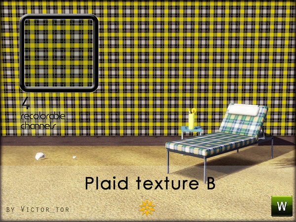 Sims 3 — Plaid texture B by victor-tor — Pink plaid texture 2x2