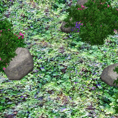 Sims 3 — Viola Meadow 03 by Flovv — Terrain paint with viola.