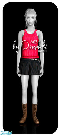 Sims 2 — Chicas Chic [ Mesh ] by doumeki — Chicas Chic [ Mesh ]