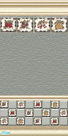 Sims 2 — Fruity Kitchen Tile by Halfcreek — created by Halfcreek