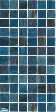 Sims 2 — Very Blueberry wall by tamlfra — I have matching tile floors, walls, and a recolor of the expensive shower, all