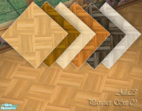 Sims 2 — Parquet Set by Semitone — Parquet Set - 6 colors