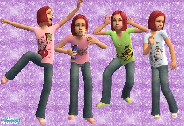 Sims 2 — Girly Fun by frogger1617 — Base Game recolors