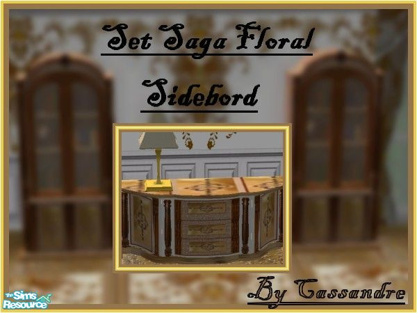 Sims 2 — Saga Floral living - sidebord by kibanahnah — Recolor of Helga86\'s wonderful \" Saga living\". In