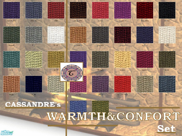 Sims 2 — Cassandre\'s set Warmth&Confort by kibanahnah — OK... Are your sim bored by too cold,too hard, too shiny