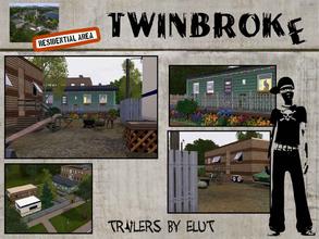 Sims 3 — Twinbroke Trailers by Elut — Twinbroke Collection. If home is just where you place your bed, you can place it