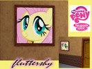 Sims 3 — Fluttershy Painting by LovelyButterfly — Just a simple painting of Fluttershy from My Little Pony: Friendship is