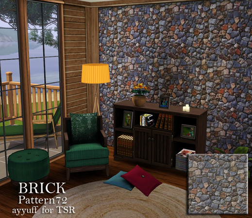 Sims 3 — Brick Pattern72 by ayyuff — Brick Pattern 72