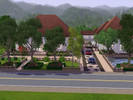 Sims 3 — House at the Top of the Town by kimberlycolleen — This huge home sits on a 60x60 lot at the top of the town with