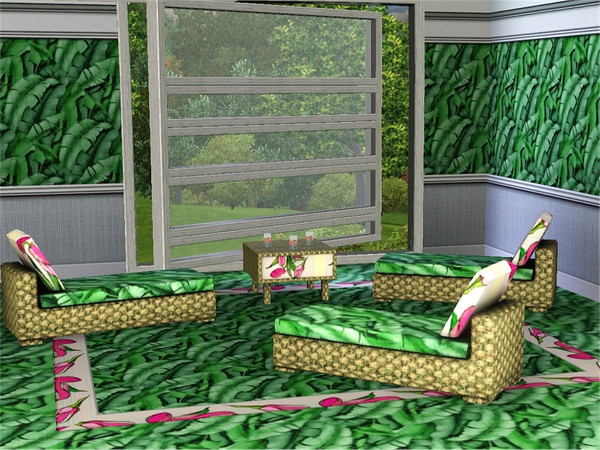 Sims 3 — marcorse_simple foliage pattern by marcorse — A very simple but effective leaf pattern.