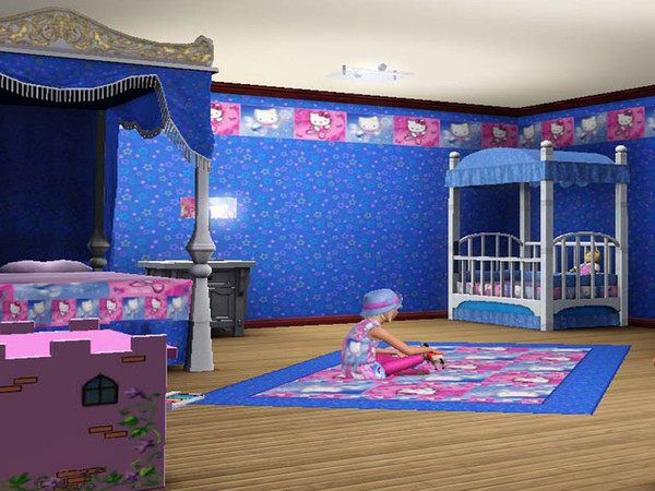 Sims 3 — HelloKitty border and More by Rennara — Border 1...This is the border that is a couple of inches from the top of