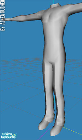 Sims 2 — Full Body Boot Cut for Teen Males - Mesh AG115 by aikea_guinea — For TEEN males. Base game compatible, recolors