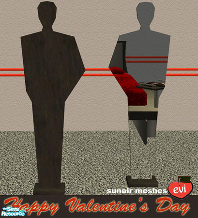 Sims 2 —  evi Happy Valentine\'s  Day- mirror by evi — Perfection! A mirror that looks more like a statue. It decorates
