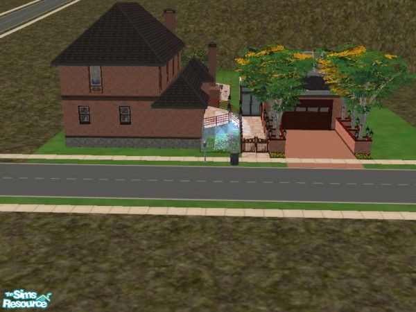 Sims 2 — Medium House by alanmm115 — This house is one of my favorites. It has three bedrooms, one is in the first flood